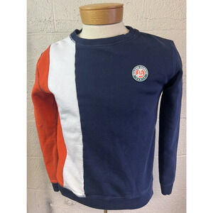 Vintage Roland Garros Paris Beige Pullover Sweatshirt Size M